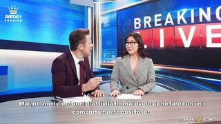 Premium Nicole Doshi - Due cazzi per la giornalista ninfomane Sub ita